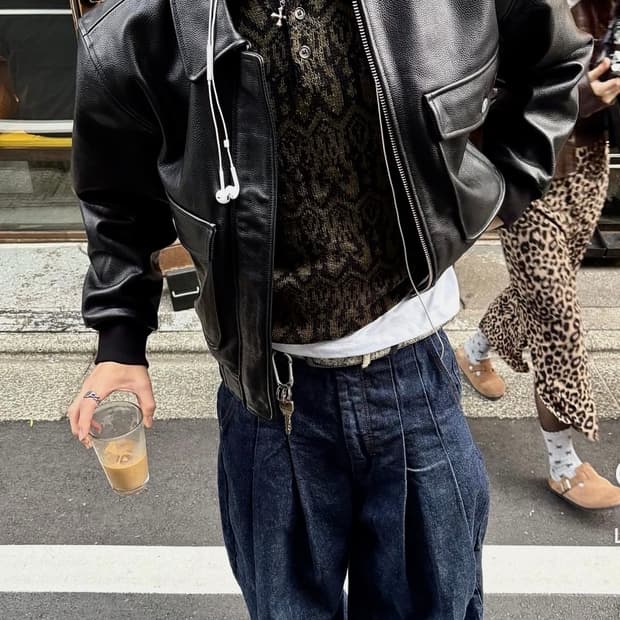 뮤타이머 mutimer - leather bomber 레더 봄버 M