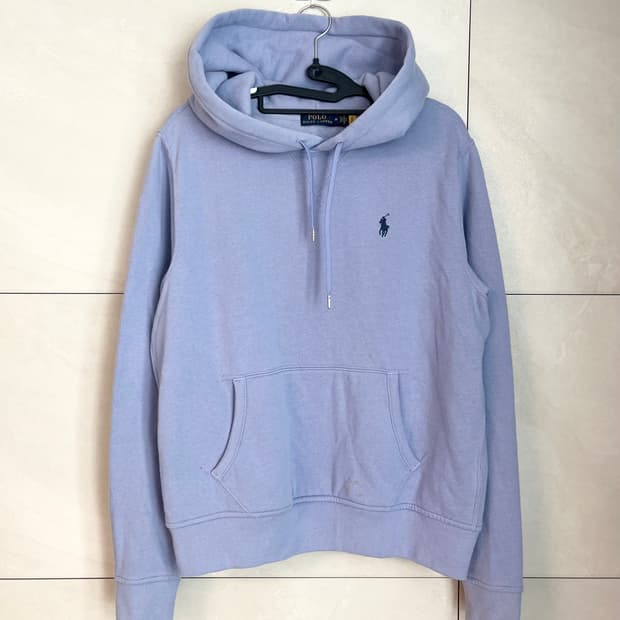 정품 인증 가능 폴로랄프로렌 라벤더 후드티 (M) 