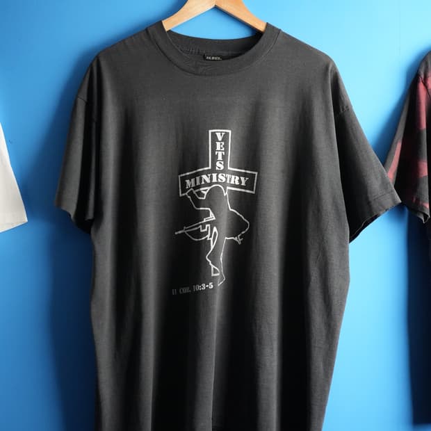 (XXL) 90s Vets Ministry 크리스천 빈티지 티셔츠