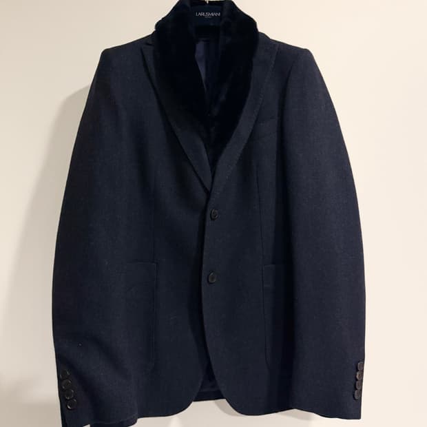 라루스미아니 퍼 카라 블레이저 자켓