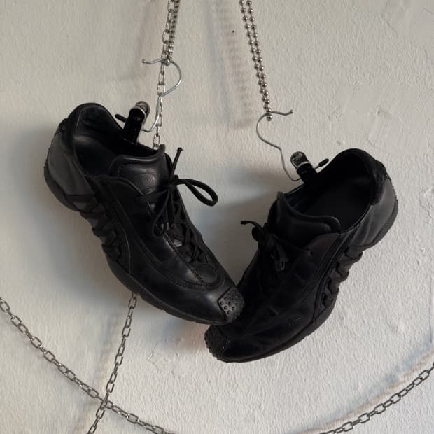 rare* 디올 존갈리아노 레더 플랫 스니커즈