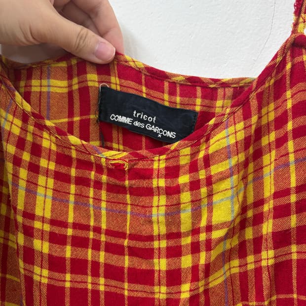 꼼데가르송 트리콧 슬리브리스 원피스