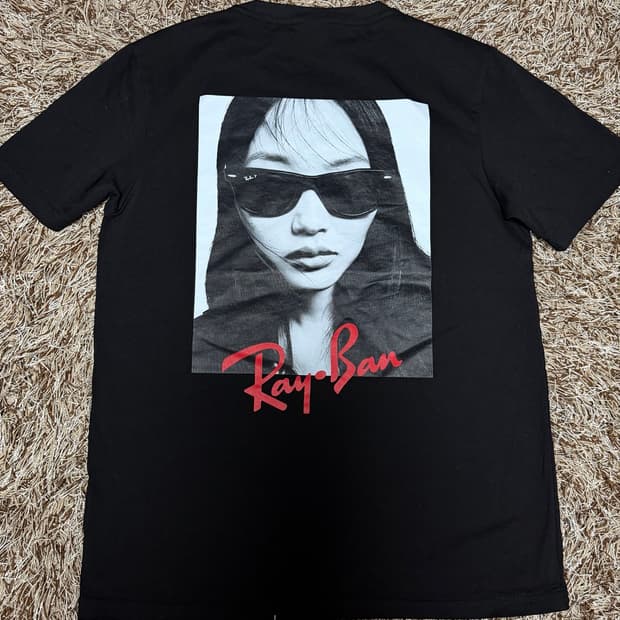Ray-Ban 블랙 그래픽 티셔츠