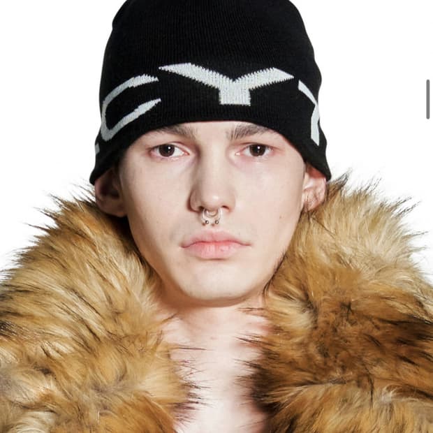 레씨토 자카드 비니 블랙