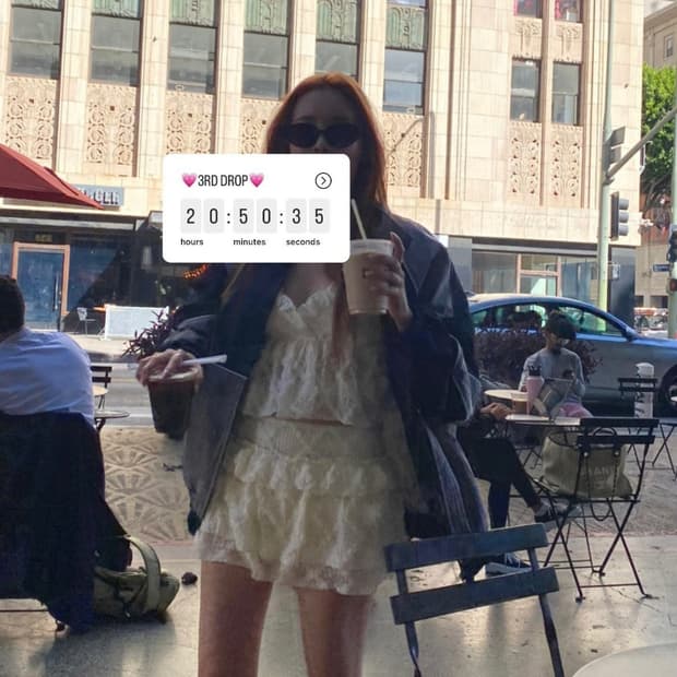 쓰리타임즈 로지탑 아이보리 threetimes rosy top