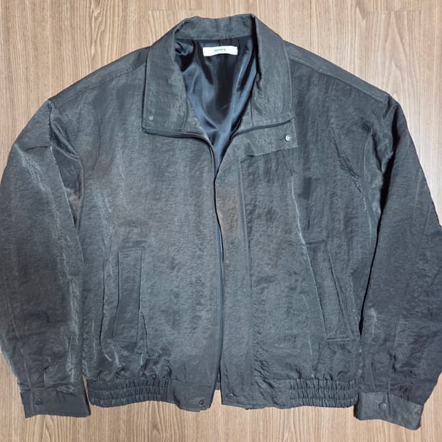 poten 나일론 더블 시어링 자켓