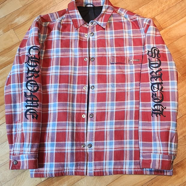 크롬하츠 체크 셔츠자켓 xxl