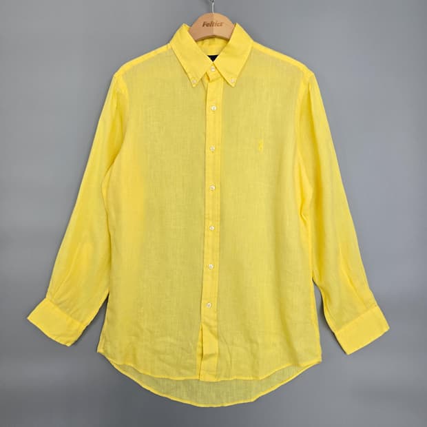 랄프 로렌 Ralph Lauren 클래식핏 린넨 셔츠 옐로우 SP