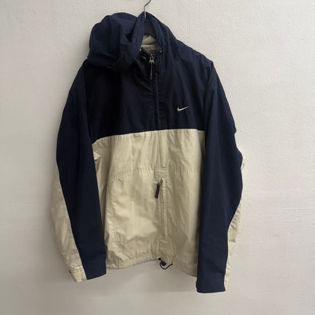 90S 나이키 네이비 화이트 아노락 L