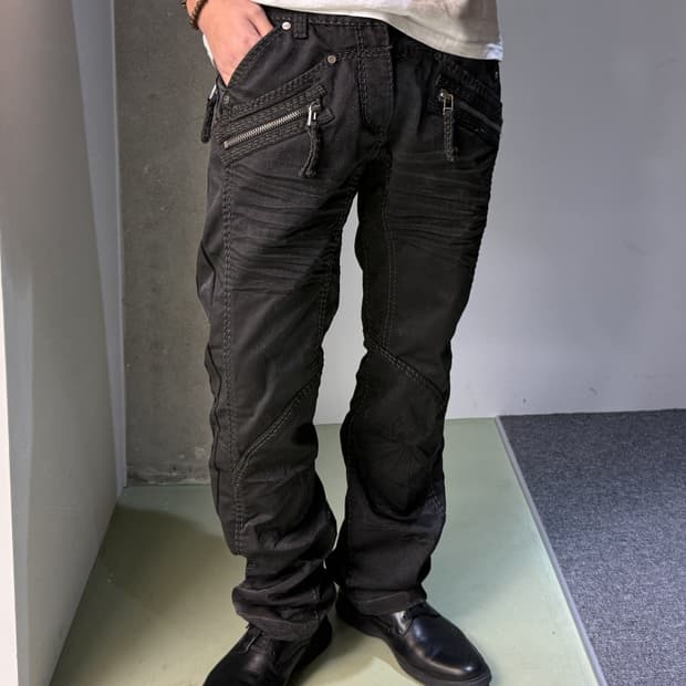 코스모 루포 코티드 바이커 팬츠