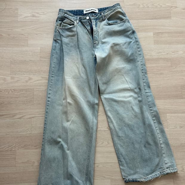 인사일런스우먼 로우 웨이스트 와이드 진 2 WASEHED