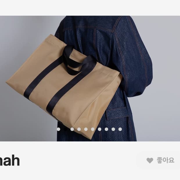 하 카아이브 베이지 도트백