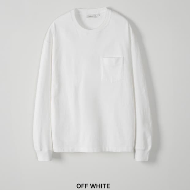 인더로우 GARMENT WASHED POCKET L/S 2