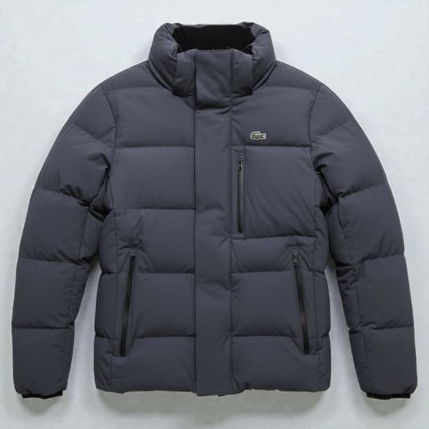 95)LACOSTE 라코스테 구스다운 패딩 그레이