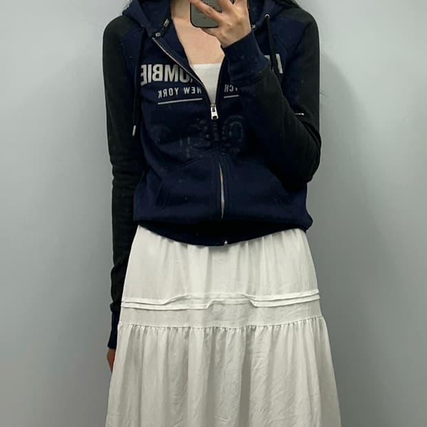 아베크롬비 y2k 와투케 네이비 후드집업