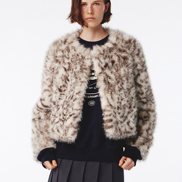 Faux Fur Short Jacket Zebra [24fw]