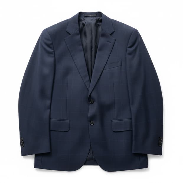 팔 질레리 네이비 체크 남성 자켓 105