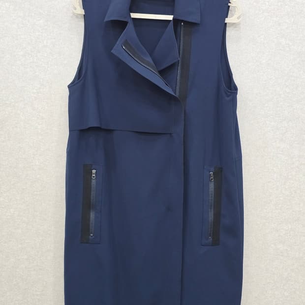 VINCE (빈스) 네이비 롱 베스트