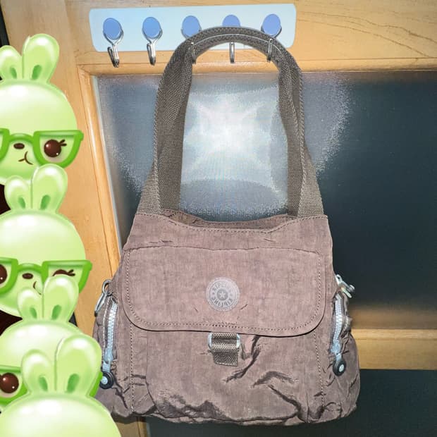 키플링 민트 초코 브라운 토트백 숄더백