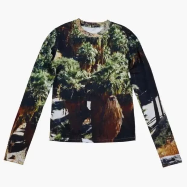 루앱 LUAEB 디자이너 브랜드 라운드넥 롱 슬리브 긴팔티 티셔츠