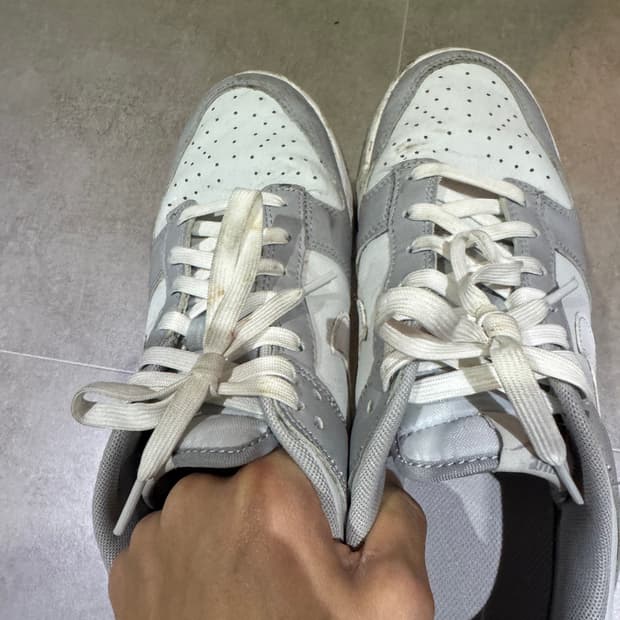 나이키 덩크 로우 울프그레이