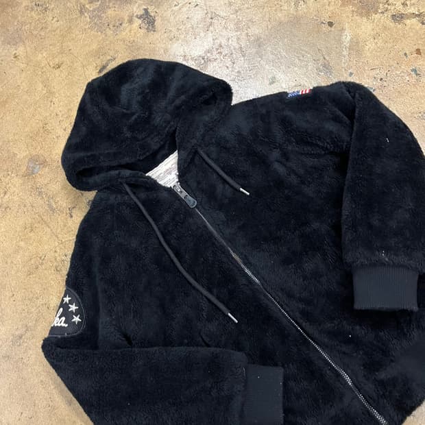 [정품/S] 엑스톤즈 후리스 후드 블랙 b17