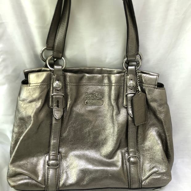 Coach metal shoulder bag