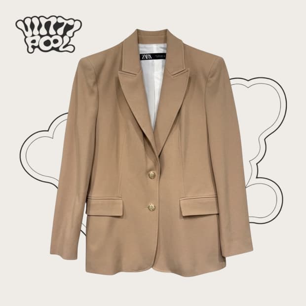 ZARA 자라 금장 자켓 L 베이지
