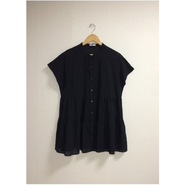 빈티지 블랙 캉캉 튜닉 원피스