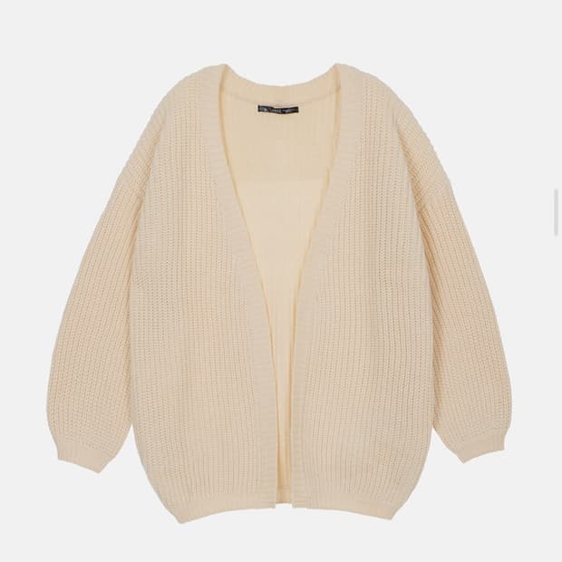 드헤베 크림 가디건
