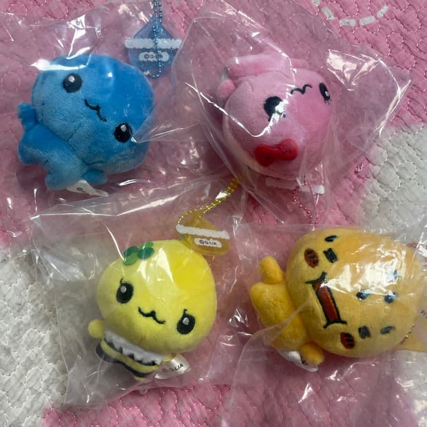 (미개봉) 시즈쿠짱 인형 가챠 키링 세트 