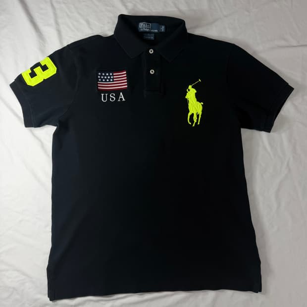 폴로 랄프로렌 빅포니 성조기 카라티