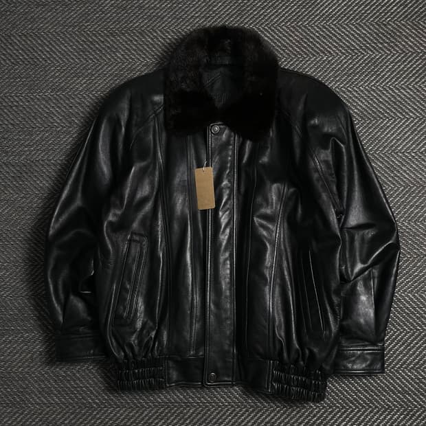 Arpeggio 아카이브 램스킨 퍼 무스탕 가죽자켓o 4718