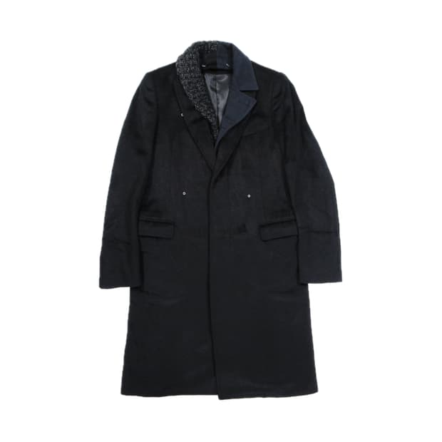 미하라 야스히로 레이어드 앙고라 울코트