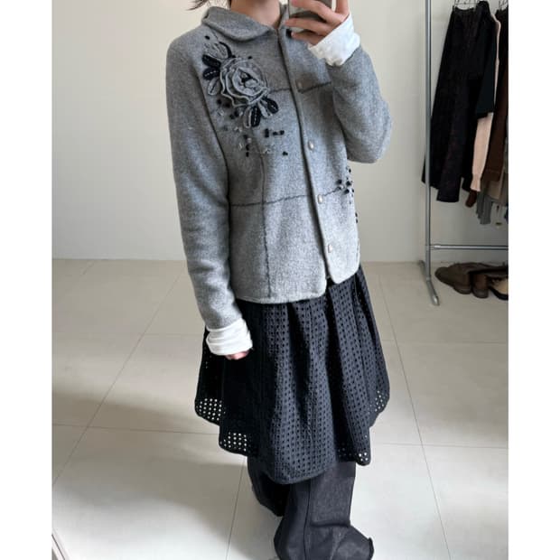 빈티지 니트 자켓