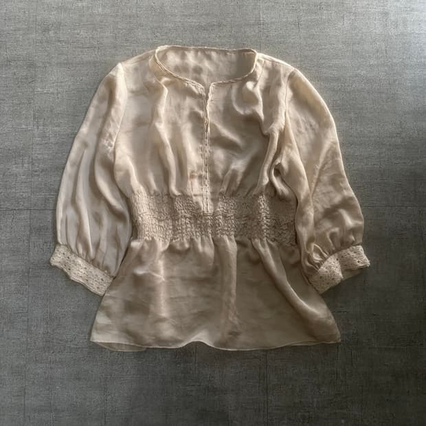 일본빈티지 Loiseplanet 달천깔페어리 프린세스 곱창블라우스