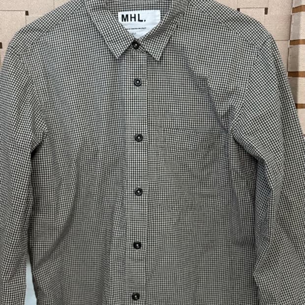 MHL 우먼 깅엄 체크셔츠