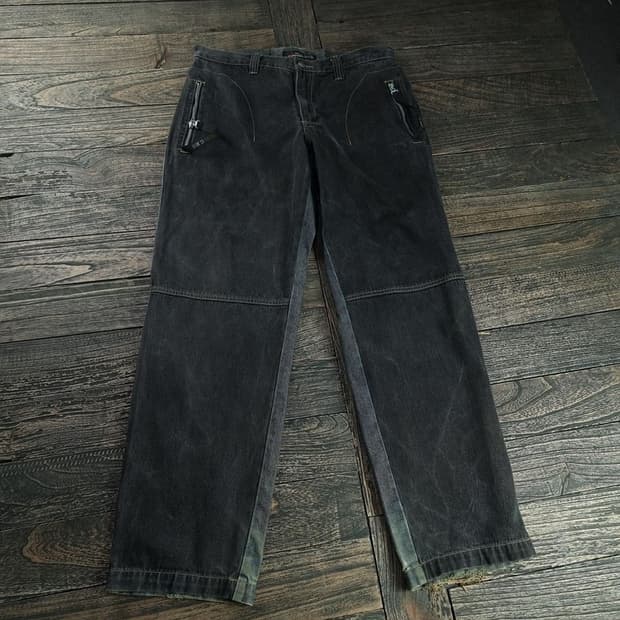 [푸부] 올드스쿨 빈티지 루즈핏 데님 팬츠 청바지 M18652