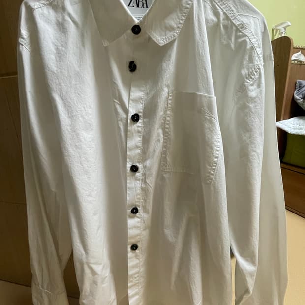 Zara x Ader Error Oversized Shirt White