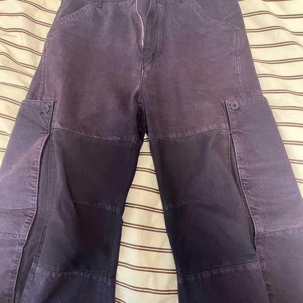 [M,L] 누마레 ee 글렌 사이드 포켓 팬츠 퍼플 구매합니다