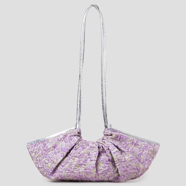 앙개 anggae Fan Jacquard Bag - Pink