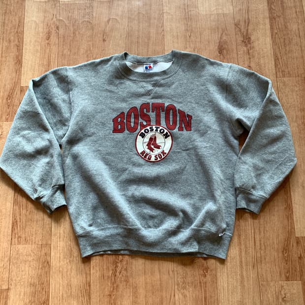 90s usa 러셀 애슬레틱 보스턴 레드삭스 스웻셔츠 L