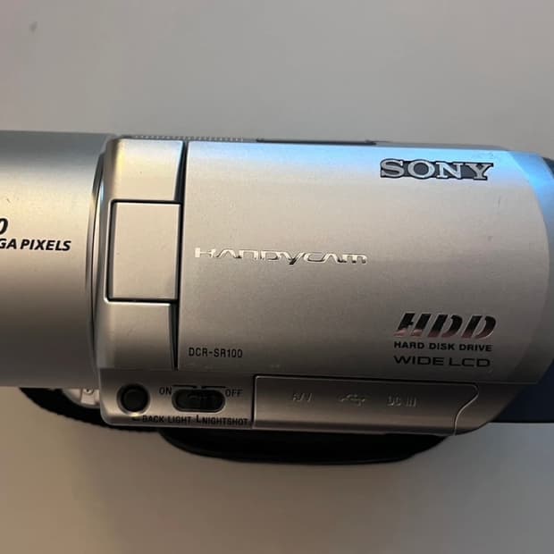 소니 dcr-sr100 빈티지 캠코더