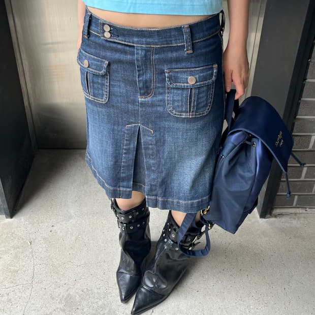 Gap 갭 포켓 디테일 데님 스커트