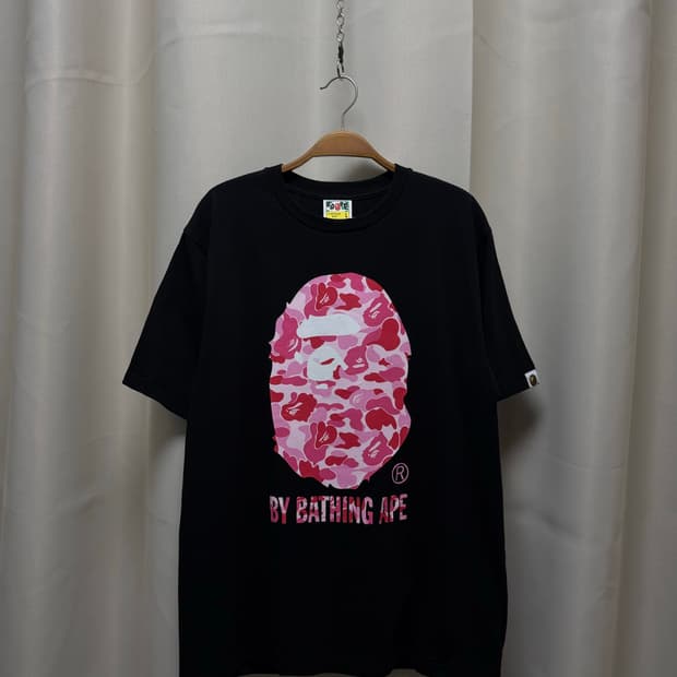 Bape 베이프 핑크 사루 반팔