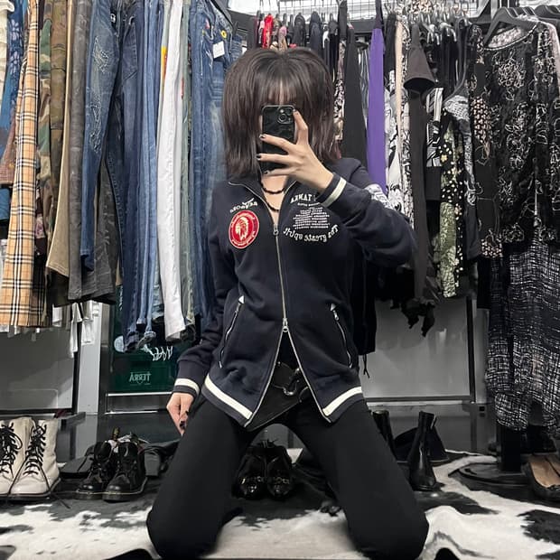 패치 포인트 투웨이 집업