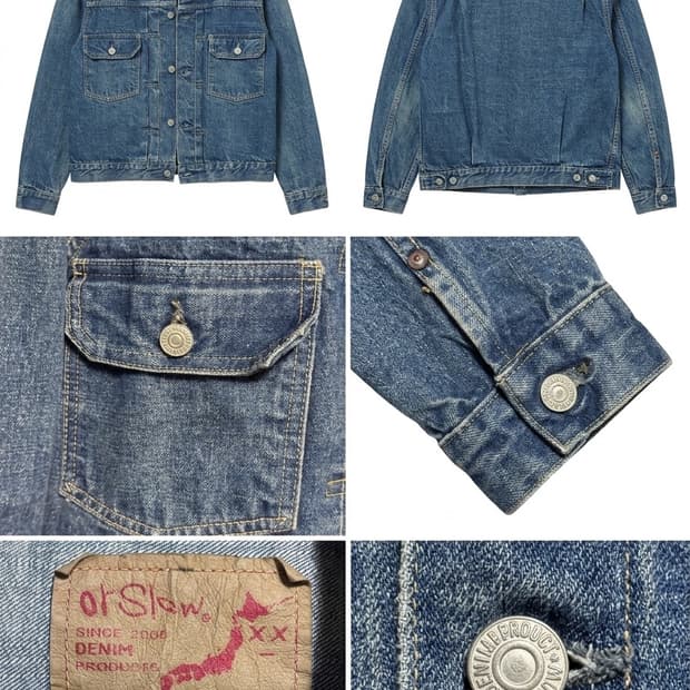 오어슬로우 50s Denim Jacket 2Year Wash 