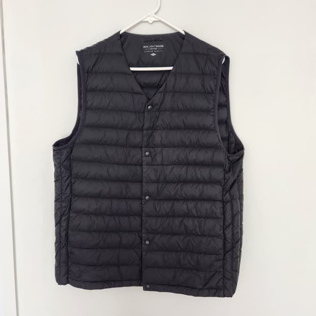 남자 탑텐 경량 패딩 조끼 110