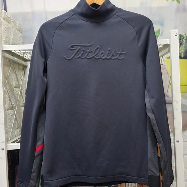 타이틀리스트 남성 방풍 긴팔 골프티셔츠 100 하이넥 투어핏 MM53
