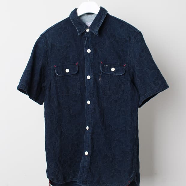 Blue Trick Jacquard Denim Shirt